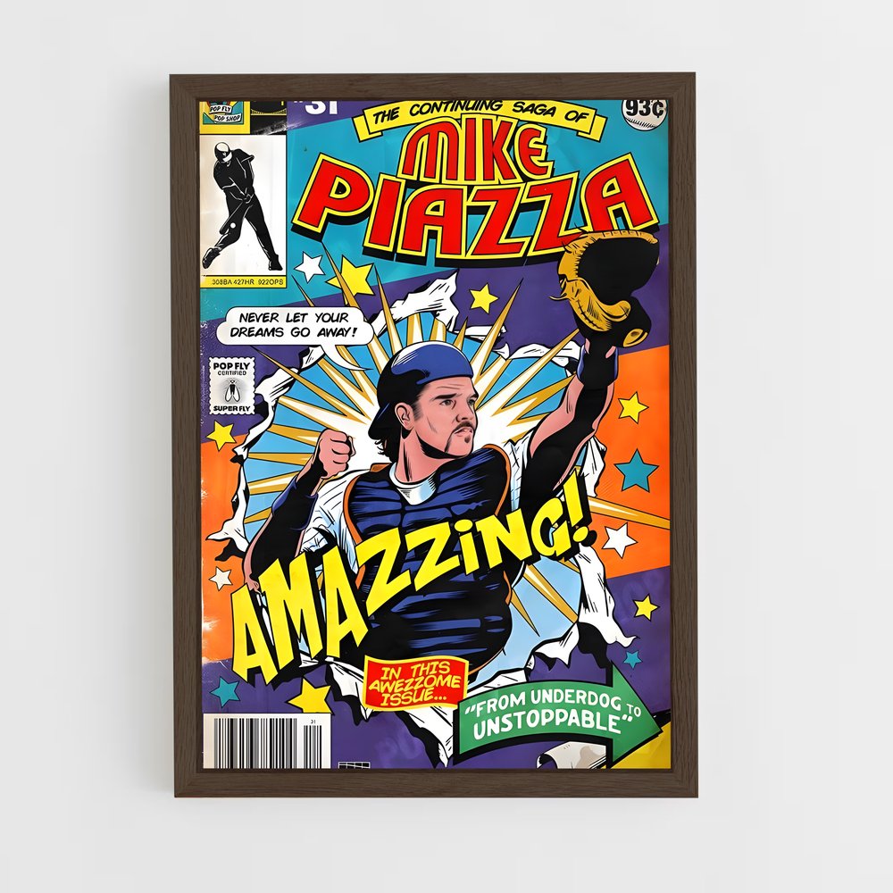 Poster Mike Piazza: The Hero at Bat – affiche Baseball (vue 5)